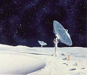 Radar station on the Moon