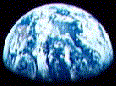 Earth rising over Moon