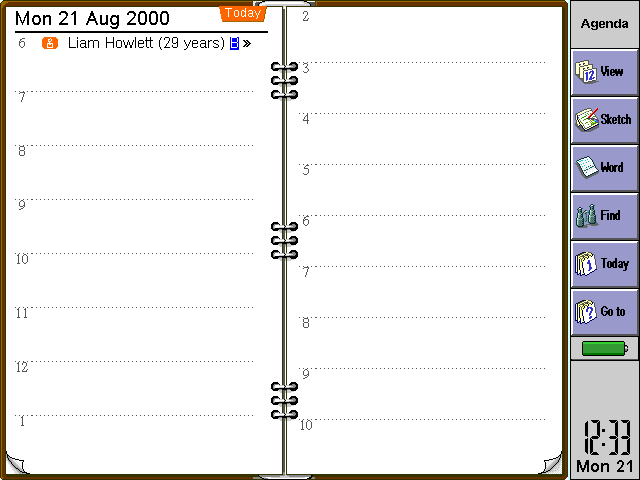 Agenda day view