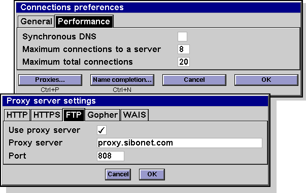 Screenshot of privacy settings