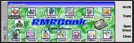 RMRbank shareware application screenshot