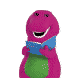 Barney reads a book