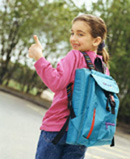 Girl with bag