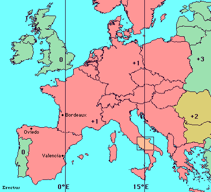 tempo medio europa centrale