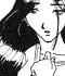 Uma personagem q eu criei. ficou com uma cara estranha...洵