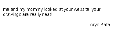 samples from my guestbook