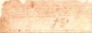 Partida de bautismo de D. Miguel de Cervantes Saavedra
