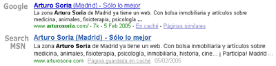 Resultados Search MSN