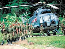 Helicóptero peruano de transporte Mi-17