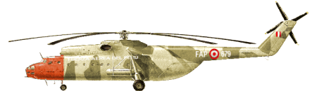 Helicptero tipo Mil Mi-6 Hook de la Fuerza Area del Per
