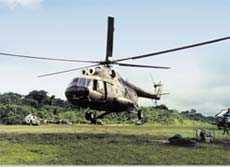 Helicóptero peruano de transporte Mi-8T