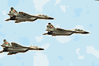 3 Mig 29 peruanos sobrevuelan Lima