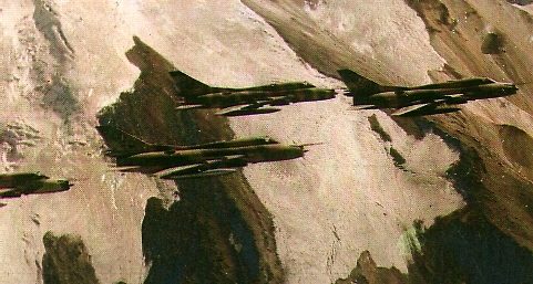Sukhoi 22 peruanos. Fuerza Area del Per.