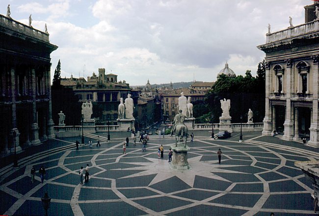 piazza del Campidoglio vista desde el palazzo Senatorio (Esko Koskimies, 1978)
