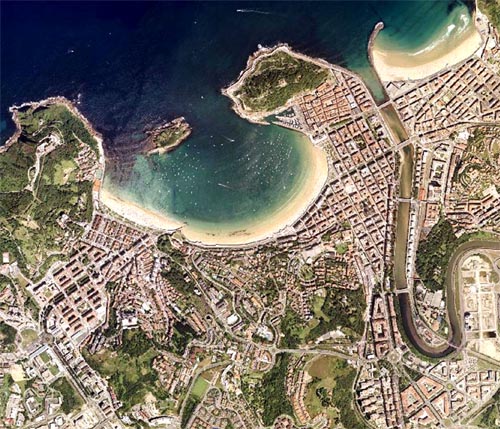 San Sebastian. Vista aérea