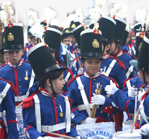 Tamborrada infantil. Colegio Larramendi