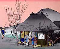 "Cincuenta y tres estaciones del Tokaido"- Hiroshige