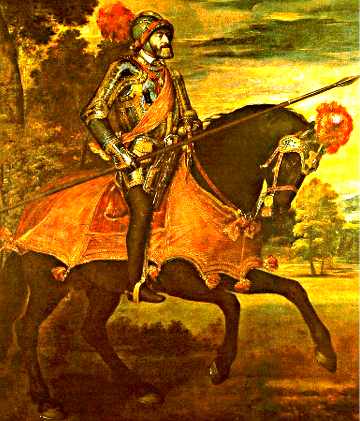 El Emperador Carlos en la batalla de Mlberg, Tizziano