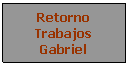 Cuadro de texto: Retorno Trabajos Gabriel