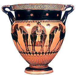 cràtera de columnas, kelebé.