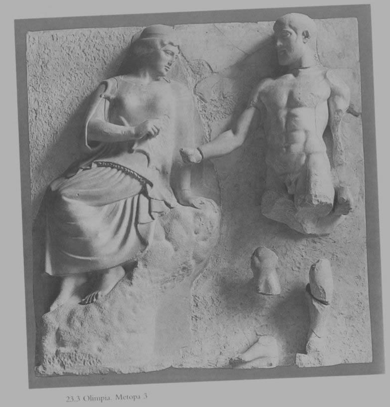 Metopa 3 del temple d'Olympia.