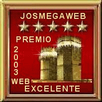 Premio Josmegaweb Excelente 5 Estrellas
