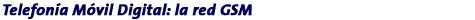 6. Telefona Mvil Digital: la red GSM