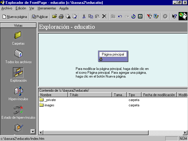 MICROSOFT FRONTPAGE 98: UNA HERRAMIENTA PARA LA CREACIÓN DE SITIOS WEB ...