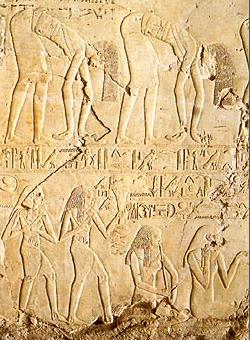 Un grupo de msica y de danza ameniza el jubileo de Amenhotep III