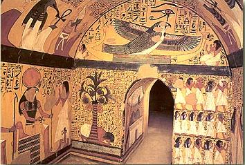 Vista de la capilla decorada