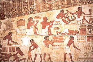 Artesanos del Santuario de Amn en Karnak