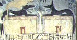 Escena dual de Anubis