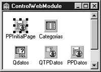 Módulo web de la aplicación realizada