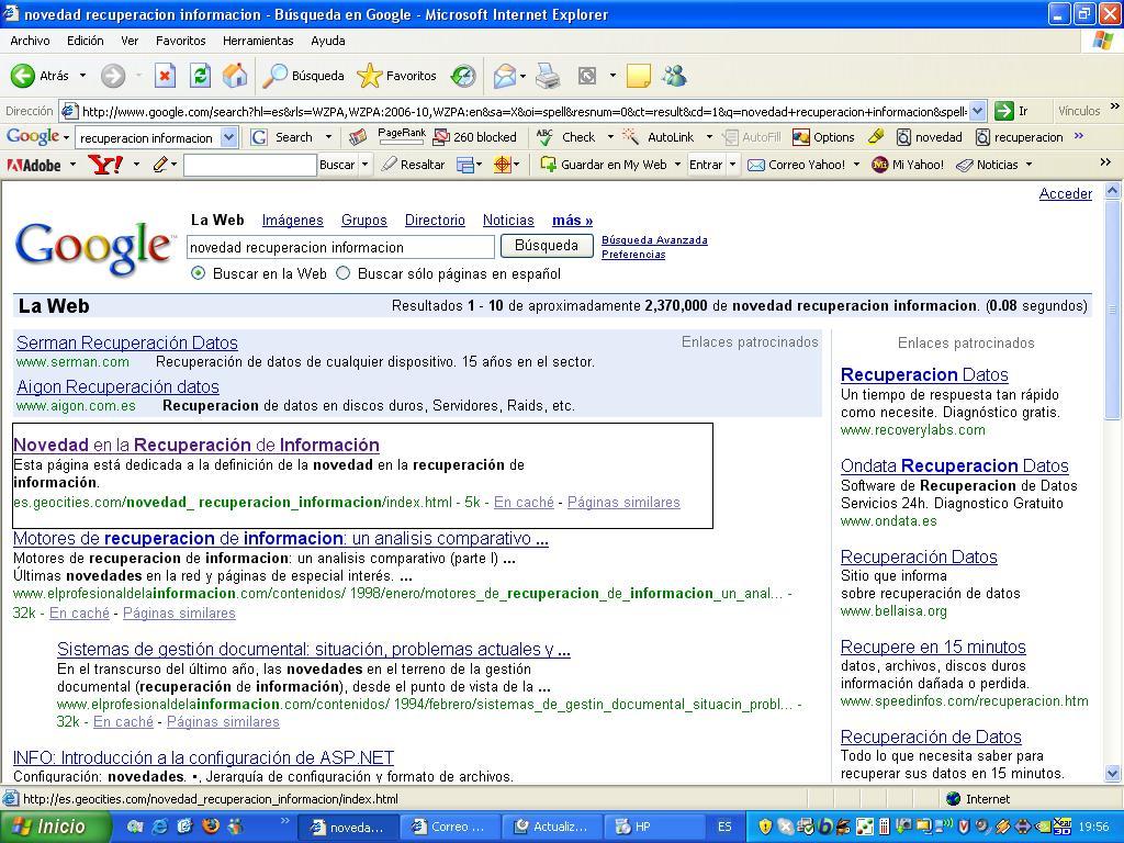 POSICIONAMIENTO GOOGLE