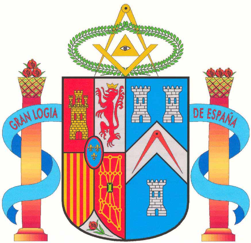 Escudo de la Gran Logia de Espaa. Masonera Espaola.