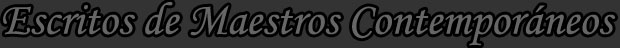 Escritos de Maestros Contemporneos 