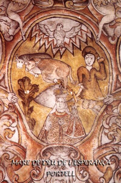 LA MARE DE DU pintada a la paret de l'Ermita
