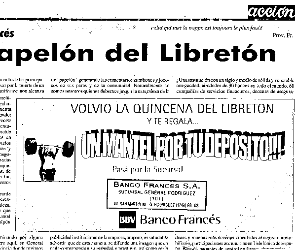 Diario Accion de General Rodriguez, provincia de Buenos Aires, Argentina - Noticias e informacion local, regional, zonal, provincial y nacional - Politica, economia, policiales, actualidad, deportes, cultura, sociedad, instituciones y organismos, salud, agropecuarias, educacion,  enlaces, suplementos especiales, laborales y clasificados, negocios y empresas,España,José María Aznar,Brigada Plus Ultra,José Luis Rodríguez Zapatero,guerra,Iraq,atentados,Madrid,11-M,Atocha,marzo 2004,ETA,Al-Qaeda,terrorismo islamico,USA;EEUU,Estados Unidos,John Kerry,George W. Bush,Ley Extranjería,emigracion,inmigracion,visas,consulados,embajadas,Argentina,Infodiario,www.infodiario.com.ar,general rodriguez,buenos aires,diario accion,nestor carlos kirchner,cristina fernandez,eduardo duhalde,hilda chiche gonzalez,Museos,www.louvre.fr,Leonardo Da Vinci,Gioconda,Mona Lisa,Italia,Francia,France,inventos,Italy,renacimiento,historia,cuadros,links,images,postcards,photos,fotos,imagenes,postales,pictures,historia,arqueologia,descubrimientos,culturales,agenda,infodiario,diario accion,buenos aires,argentina,Diario Accion de General Rodriguez, politica, actualidad, noticias e informacion, personalidades e instituciones, policiales, galerias de fotos; historia de General Rodriguez, sus origenes, edificios, estancias, habitos y costumbres, anecdotas, comercios e industrias, los fundadores, antiguas instituciones, fotos e imagenes; suplementos especiales: la crisis politica, economica y social de la Argentina, los acontecimientos de Diciembre de 2001, articulos y entrevistas; Emigracion: toda la informacion destinada a aquellos que desean emigrar, radicarse o estudiar en el exterior, visas, pasaportes, consejos, guias, informacion util, links; Trueque: novedades e informacion, links, estructura del trueque; el casamiento de Maxima Zorreguieta y el principe Guillermo Alejandro de Holanda; Guerra de Afganistan: galeria de imagenes e informacion sobre la primera guerra del siglo XXI; la guerra de Irak, Bagdad, Georges W. Bush, Saddam Husseim, el atentado a las torres Gemelas de Nueva York, las twin towers, el 11-s, y descripcion del hecho que conmovio al mundo; Empleo: consultoras, clasificados, agencias de empleo, consejos e informacion util, curriculum vitae, como confeccionarlos, noticias de actualidad; 
Los numeros de la crisis: Las consecuencias de la crisis politica, economica y social; estadisticas, pobreza, desnutricion, salud y asistencia; noticias regionales y provinciales, columnas y editoriales; informacion para negocios: pymes, links, empresas y negocios; Agenda Cultural con toda la informacion de cursos, universidades, talleres, escuelas y oportunidades, exposiciones de arte de la region; buscadores en Internet, Enlaces: links a los mejores sitios de educacion, cultura, arte, biografias, politica, interes general, web, Links del Diario Accion: RMS Titanic, su historia, su tragico viaje inaugural; historias, testimonios, documentos y articulos sobre el naufragio; links y sitios sobre el tema; la pelicula de Cameron, fotos e imagenes; suplementos especiales, Historia Argentina y de General Rodriguez, la llegada de la democracia en General Rodriguez, la asuncion de Juan Lumbreras como intendente en 1983, galeria de imagenes, sus palabras y los actos, su gabinete, festejos de la comunidad. Fundacion del pueblo de General Rodriguez, sus instituciones y personalidades relevantes, arquitectura y edificios, comercios e industrias, sus comienzos, estancias, inmigraciones italianas, españolas, vascas e irlandesas, anecdotas y efemerides, sus hombres ilustres, el Hospital Vicente Lopez y Planes, su fundacion por las Damas de Beneficencia, el hundimiento del crucero General Belgrano, testimonios de ex combatientes y tripulantes, su comandante Hector Elias Bonzo, fotos e imagenes, recuerdos y homenajes, historia de la familia Bonzo de General Rodriguez, entrevistas y articulos periodisticos. La guerra de Malvinas en el Atlantico Sur, el conflicto belico con Gran Bretaña de 1982, politicos relevantes, Benjamin Paez y Trueba, fotos antiguas de familias fundadoras, galerias de imagenes de pobladores, recorrida virtual por el antiguo General Rodriguez, el paso de la Infanta en 1910, historia de La Serenisima, la familia Mastellone, La Choza, Bernardo de Irigoyen, peronismo y radicalismo y muchisimo mas,Diario Accion de General Rodriguez, politica, actualidad, noticias e informacion, personalidades e instituciones, policiales, galerias de fotos; historia de General Rodriguez, sus origenes, edificios, estancias, habitos y costumbres, anecdotas, comercios e industrias, los fundadores, antiguas instituciones, fotos e imagenes; suplementos especiales: la crisis politica, economica y social de la Argentina, los acontecimientos de Diciembre de 2001, articulos y entrevistas; Emigracion: toda la informacion destinada a aquellos que desean emigrar, radicarse o estudiar en el exterior, visas, pasaportes, consejos, guias, informacion util, links; Trueque: novedades e informacion, links, estructura del trueque; el casamiento de Maxima Zorreguieta y el principe Guillermo Alejandro de Holanda; Guerra de Afganistan: galeria de imagenes e informacion sobre la primera guerra del siglo XXI; el atentado a las torres Gemelas de Nueva York y dscripcion del hecho que conmovio al mundo; Empleo: consultoras, clasificados, agencias de empleo, consejos e informacion util, curriculum vitae, como confeccionarlos, noticias de actualidad; 
Los numeros de la crisis: Las consecuencias de la crisis politica, economica y social; estadisticas, pobreza, desnutricion, salud y asistencia; noticias regionales y provinciales, columnas y editoriales; informacion para negocios: pymes, links, empresas y negocios; Agenda Cultural con toda la informacion de cursos, universidades, talleres, escuelas y oportunidades, exposiciones de arte de la region; buscadores en Internet, Enlaces: links a los mejores sitios de educacion, cultura, arte, biografias, politica, interes general, web, Links del Diario Accion: RMS Titanic, su historia, su tragico viaje inaugural; historias, testimonios, documentos y articulos sobre el naufragio; links y sitios sobre el tema; la pelicula de Cameron, fotos e imagenes; suplementos especiales, Historia Argentina y de General Rodriguez, la llegada de la democracia en General Rodriguez, la asuncion de Juan Lumbreras como intendente en 1983, galeria de imagenes, sus palabras y los actos, su gabinete, festejos de la comunidad. Fundacion del pueblo de General Rodriguez, sus instituciones y personalidades relevantes, arquitectura y edificios, comercios e industrias, sus comienzos, estancias, inmigraciones italianas, españolas, vascas e irlandesas, anecdotas y efemerides, sus hombres ilustres, el Hospital Vicente Lopez y Planes, su fundacion por las Damas de Beneficencia, el hundimiento del crucero General Belgrano, testimonios de ex combatientes y tripulantes, su comandante Hector Elias Bonzo, fotos e imagenes, recuerdos y homenajes, historia de la familia Bonzo de General Rodriguez, entrevistas y articulos periodisticos. La guerra de Malvinas en el Atlantico Sur, el conflicto belico con Gran Bretaña de 1982, politicos relevantes, Benjamin Paez y Trueba, fotos antiguas de familias fundadoras, galerias de imagenes de pobladores, recorrida virtual por el antiguo General Rodriguez, el paso de la Infanta en 1910, historia de La Serenisima, la familia Mastellone, La Choza, Bernardo de Irigoyen, peronismo y radicalismo y muchisimo mas