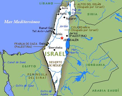 Mapa de israel