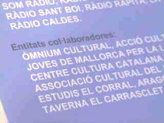 Cartell Enganxa't a la música, entitats col.laboradores.