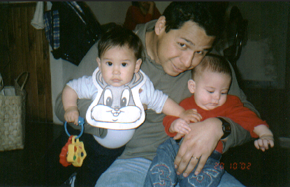 Yo con mi Hijo y mi sobrino Diego Ignacio