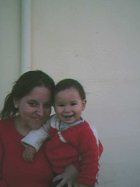 Mi Hijo con su Tia Lore