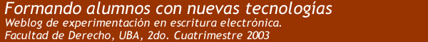 Formando alumnos con nuevas tecnologas