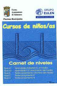 Cuaderno de niveles de natación EULEN