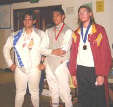 photo of David Armento of hermosillo with medal