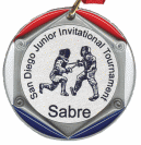 graphic of silver San Diego saber medal 2003