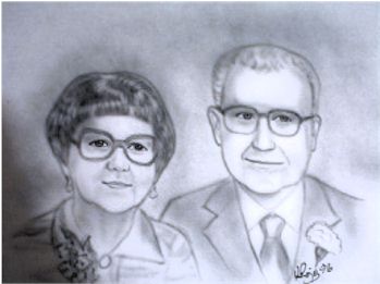 sample double portrait of people