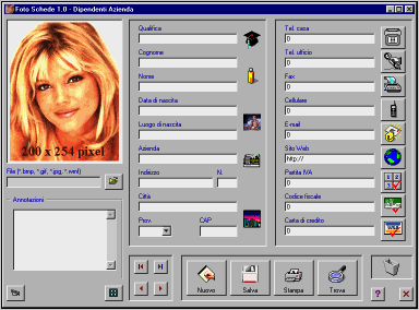 Fare clic per visualizzare la scheda relativa al programma