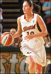 Sue Bird Dribbles