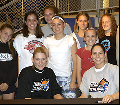 Lauren Jackson and Sue Bird met with a Jr. WNBA team